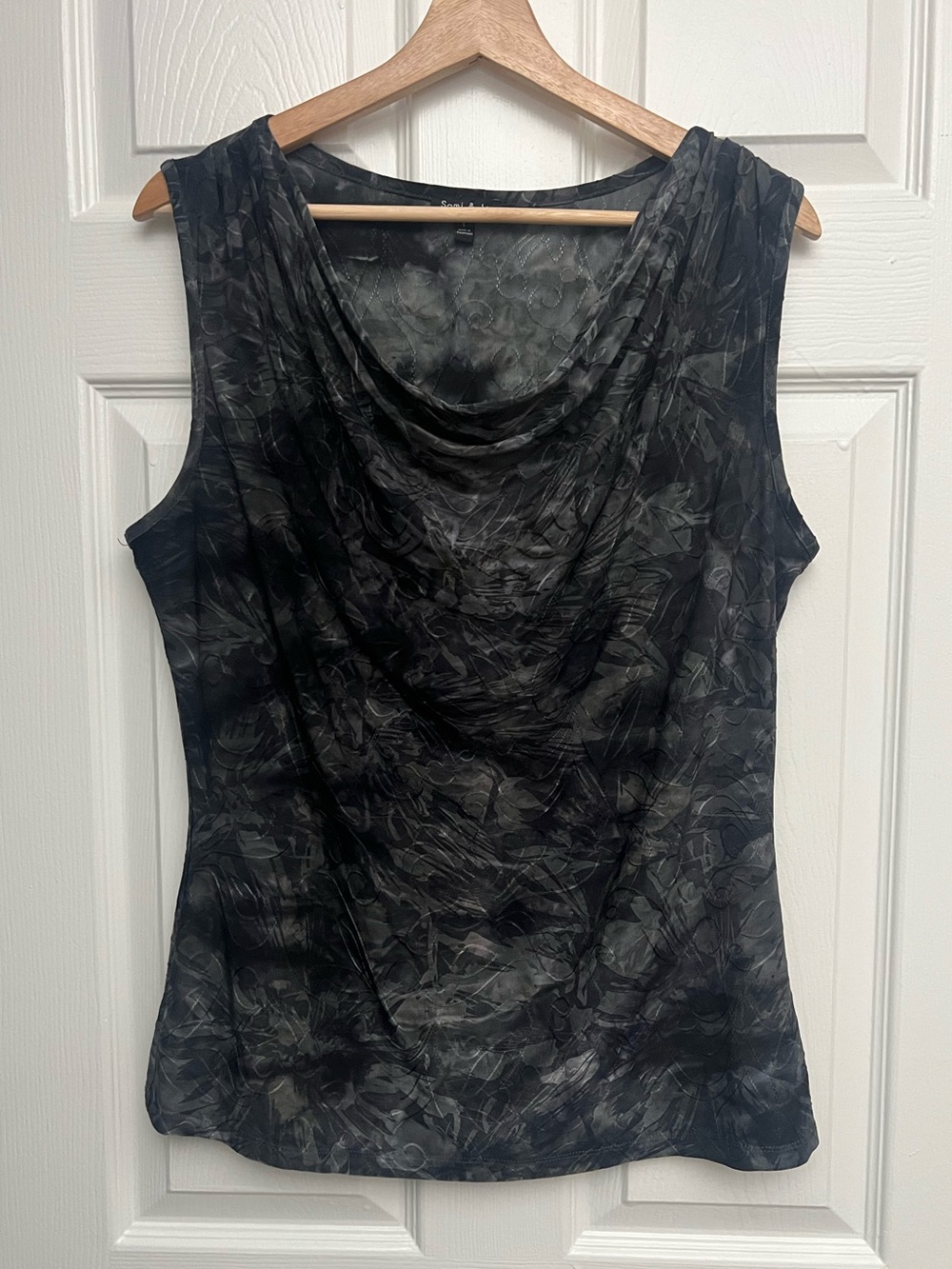 Sami & Jo Cowl Neck Sleeveless Blouse